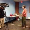 Vicki Karnes, Co-Chair of Diabetes Community Action Coalition speaks to FGTV  during the 2013 World Diabetes Day at Atlanta-Fulton Public Library: Dogwood Branch