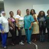 Ruby A. Neeson Diabetes Awareness Foundation, Inc. Executive Program Director and Diabetes Educator, Gigi Osoria-Cole with summit participants during A Superior Choice Medical Staffing Training Summit.